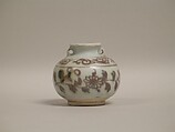 Jar (copy of Chinese Yuan dynasty 14th century made in Thailand in 1984), Porcelain painted in underglaze red, Thailand
