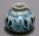 Jar, Porcelain painted in underglaze blue, China
