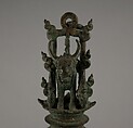 Bell with Bull with Chain, Bronze, Indonesia (Java)