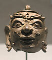 Pellet Bell in the Form of a Human Head, Bronze, Indonesia (Java)