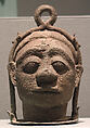 Top of an Oil Lamp in the Form of a Head, Bronze, Indonesia (Java)
