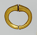 Hinged Armlet, Gold with the remains of a core of lac (resin) or mastic, Pakistan (ancient region of Gandahara, Sirkap)