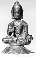 Seated Buddha, Bronze, Pakistan