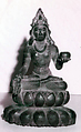 Seated Bodhisattva, Bronze, Pakistan