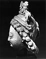 Head, Stucco with traces of gilt and paint, China