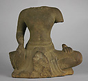Seated Male Figure, Stone, Vietnam (Funan or Champa)