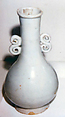 Vase (one of a pair), Porcelain with blue-white glaze (Qingbai ware), China