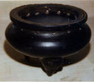 Tripod (Ding), Black earthenware, China