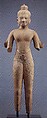 Male Deity, probably Shiva, Sandstone, Cambodia