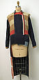 Ensemble, cotton, wool, metal, shell, plastic, Southeast Asia (Lisu)