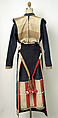 Ensemble, cotton, wool, metal, shell, plastic, Southeast Asia (Lisu)