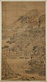 Landscape, Feng Qiyong (Chinese, active ca. 1730s), Hanging scroll; ink on silk, China