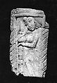 Plaque with a Figure Standing in a Doorway, Bone, Pakistan (ancient region of Gandhara)