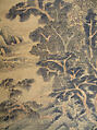 Spring Mountains over Warm Greenery, Dong Qichang (Chinese, 1555–1636) (and assistants), Hanging scroll; ink and color on silk, China