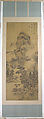 Spring Mountains over Warm Greenery, Dong Qichang (Chinese, 1555–1636) (and assistants), Hanging scroll; ink and color on silk, China