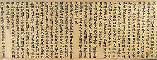 Samyutagama Sutra, chapter 25, from the Jinsushan Tripitaka, Unidentified artist, Handscroll; ink on paper, China