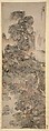 Dwellings of the Immortals Amid Streams and Mountains, Wen Boren (Chinese, 1502–1575), Hanging scroll; ink and color on paper, China