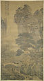 Spring Morning in the Mountains, Xie Shichen (Chinese, 1487–ca. 1567), Hanging scroll; ink and color on silk, China