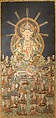 Hossō Mandala, Hanging scroll; ink, color, and gold leaf on silk, Japan