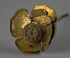 Ornament in the Shape of a Lotus Flower, Bronze with traces of gilding, Cambodia or Thailand