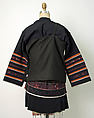 Ensemble, cotton, silk, silver, glass, Thailand (Akha)