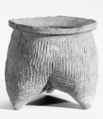 Tripod Cooking Vessel (Li), Earthenware with cord markings, China