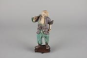 Zodiac Figure: Snake, Porcelain, in the biscuit and with turquoise and aubergine glazes, China
