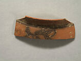 Shard:  Neckpiece with Figure Looking Back, Painted terracotta, Pakistan