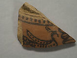 Shard:Torso of a Bird, Painted terracotta, Pakistan
