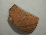 Shard:  Hand of Offerer, Painted terracotta, Pakistan