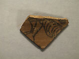 Shard:  Face of Offerer, Painted terracotta, Pakistan