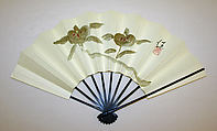 Dance ensemble, silk, cotton, metal, paper, wood, paint, Japanese