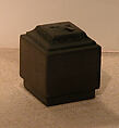 Set of Seven Boxes, Black lacquer with silver foil and traces of red lacquer, China