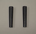 Pair of Octagonal Sticks, Cannel coal, China