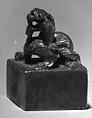 Seal with Knob in the Shape of a Chimera, Gilded silver, China