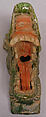Dragon head with open mouth, Stoneware with colored glazes, China
