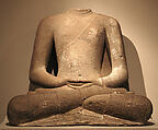 Seated Buddha Amitabha, Andesite, Indonesia (Java)