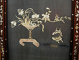 Embroidered Panel (from set of four), Silk, metallic thread, China