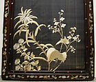 Embroidered Panel (from set of four), Silk, metallic thread, China