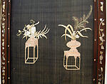 Embroidered Panel (from set of four), Silk, metallic thread, China