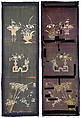 Embroidered Panel (from set of four), Silk, metallic thread, China
