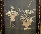 Embroidered Panel (from set of four), Silk, metallic thread, China