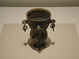 Bell Cup with Pendants, Stoneware with traces of incidental ash glaze, Korea