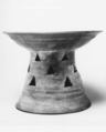 Stand, Stoneware with traces of incidental ash glaze, Korea
