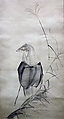 Hakuzosu the Fox-Spirit, Ōtagaki Rengetsu (Japanese, 1791–1875), Hanging scroll; ink, color, and silver on paper, Japan