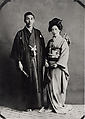 Kimono Ensemble with Chrysanthemums, Silk, metallic thread, Japan