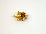 Pair of Ear Clips in the Shape of a Starfruit, Gold, Indonesia (Java)