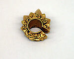 Ear Clip in the Shape of a Starfruit with Foliate Design, Gold, Indonesia (Java)