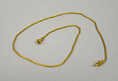 Braided Wire Chain with Clasp, Gold, Indonesia (Java)