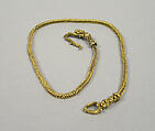 Braided Wire Chain with Clasp, Gold, Indonesia (Java)